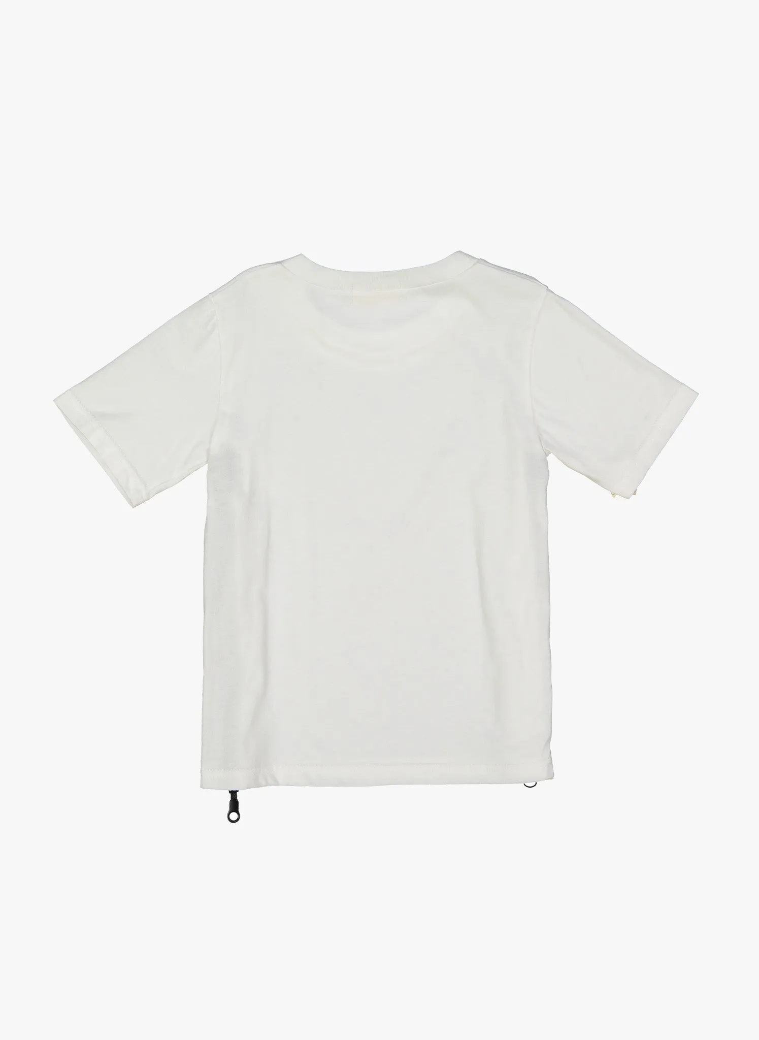 Vierra Rose Tia Zipper Side Tee in White