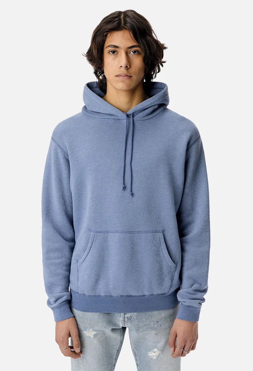 Vintage Fleece Hoodie / Blue