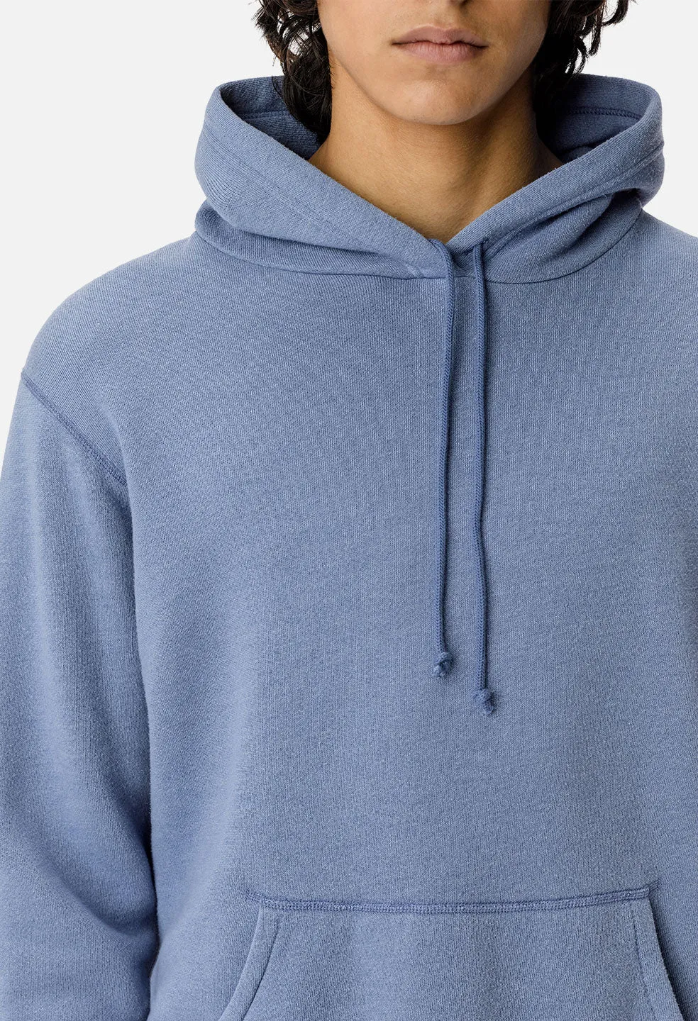 Vintage Fleece Hoodie / Blue