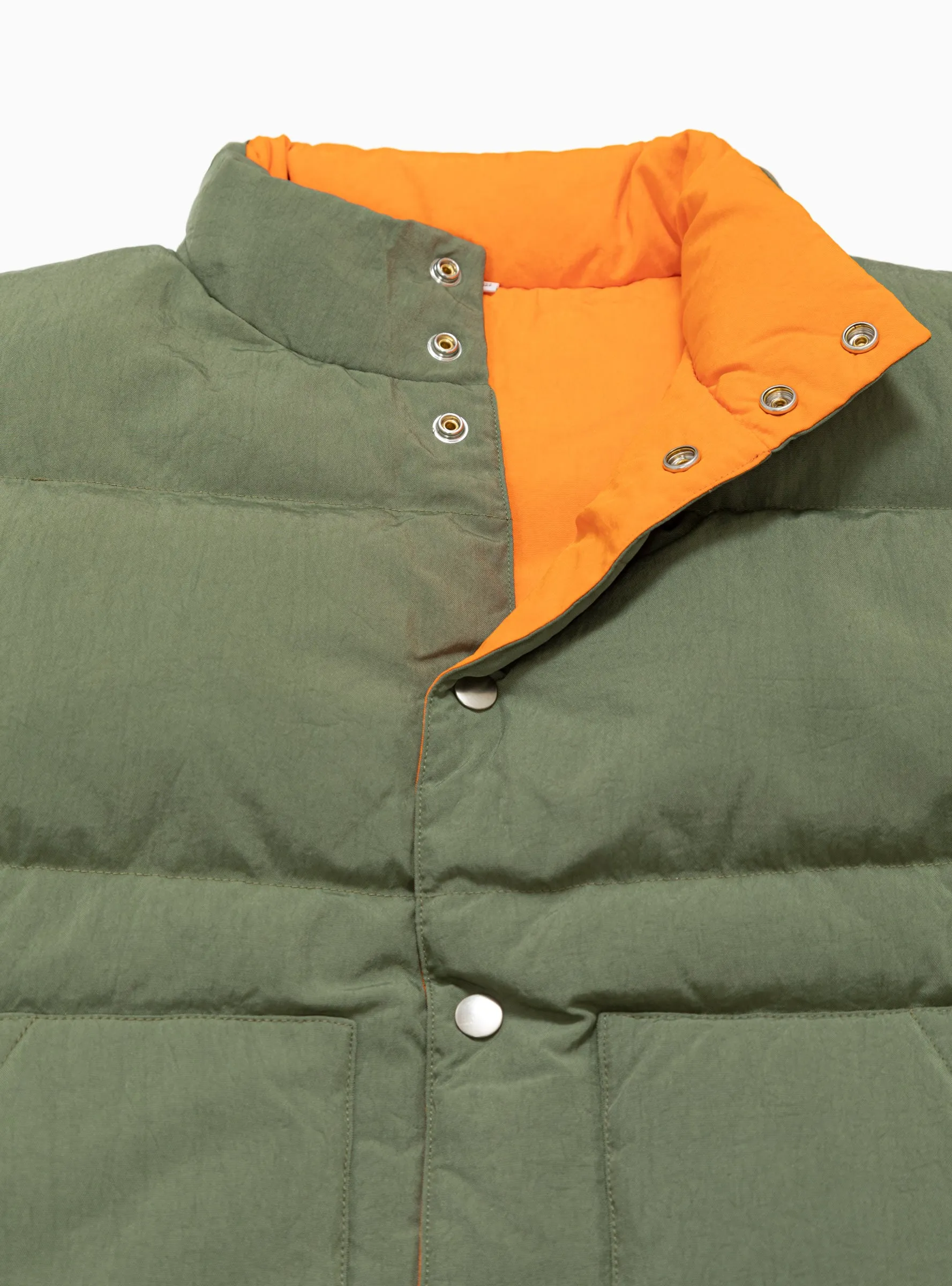 Workgear Reversible Down Vest Olive & Orange