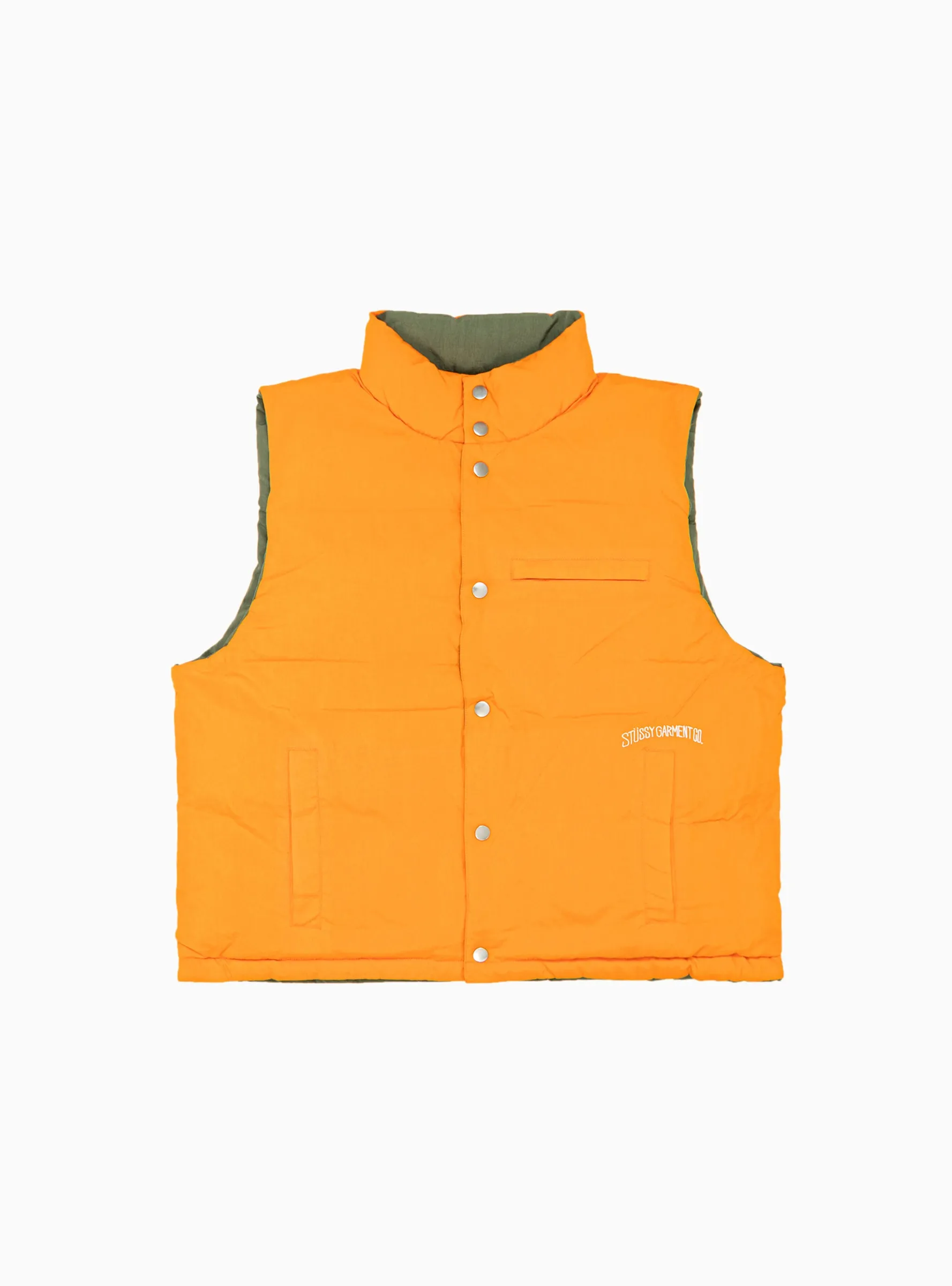 Workgear Reversible Down Vest Olive & Orange