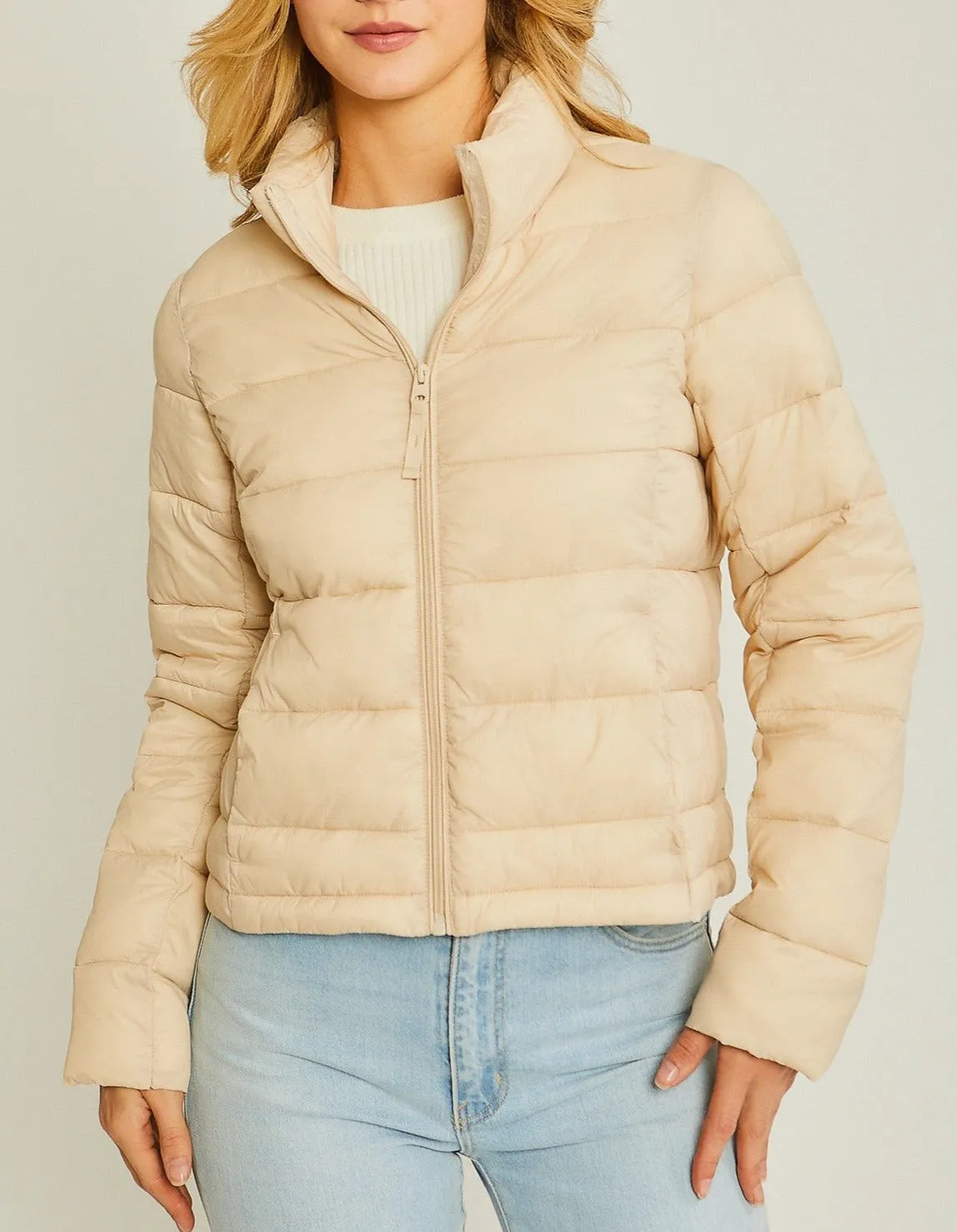 Zip Up Puffer Jacket